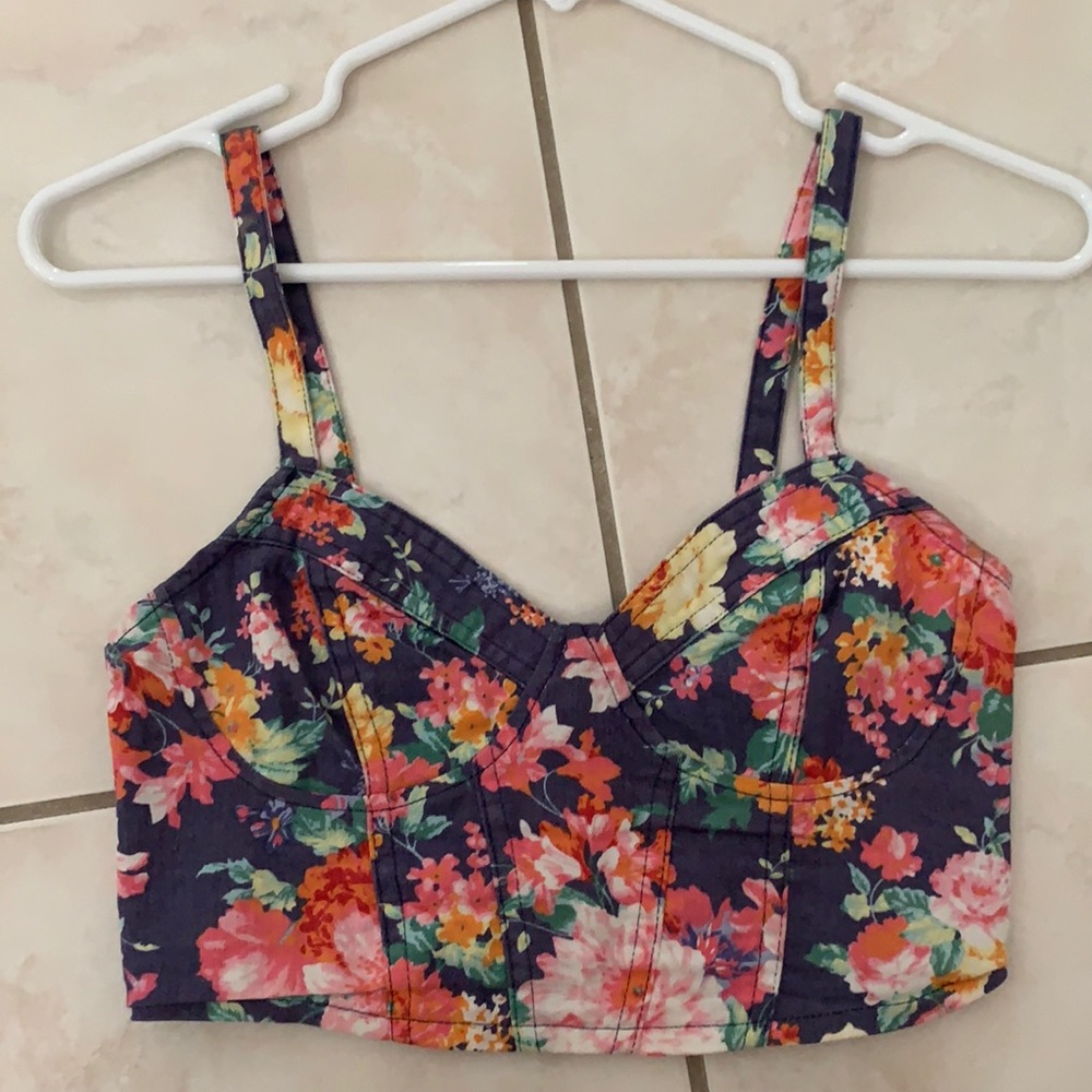 Floral crop top